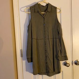 Express Cut-Out-Shoulder Dress